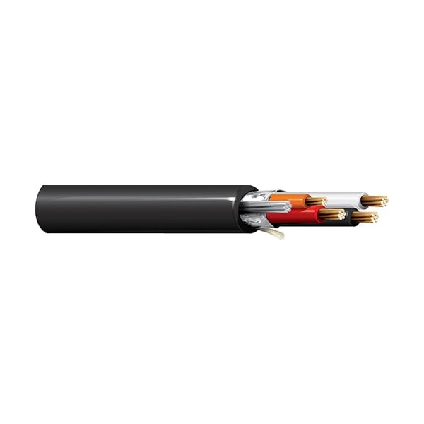 Belden 16-3P STR BC PVC O/A FOIL SHD, PVC JKT 105C 300V BLK/WHT#S, 1000FT 1528A 0107500 - main